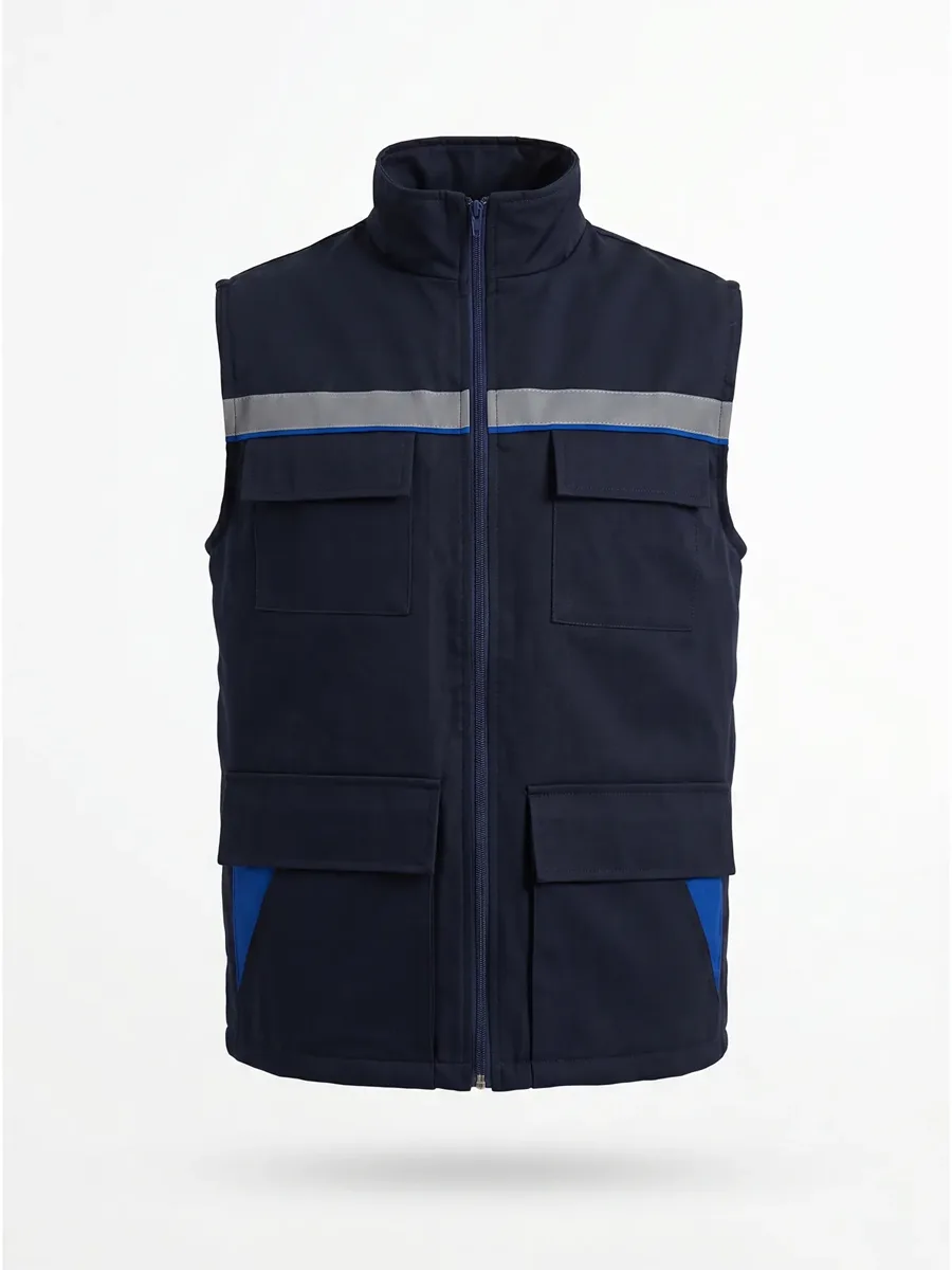 Gabardin İş Yeleği Reflektörlü Kışlık